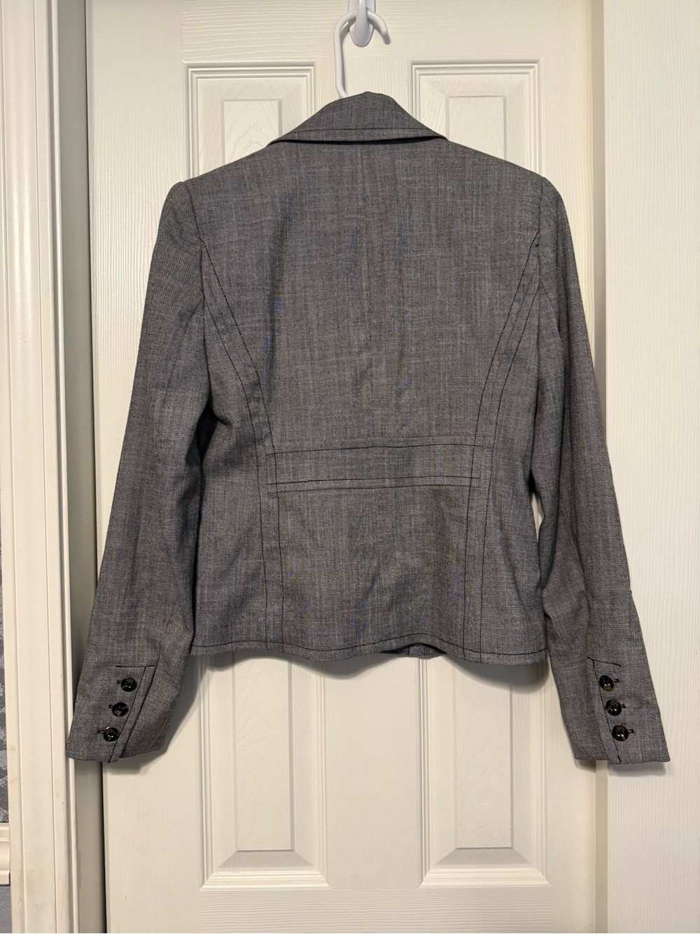 New York & Company Blue and Gray Women's Tailored Blazers - Two-Pack - Picture 8 of 8
